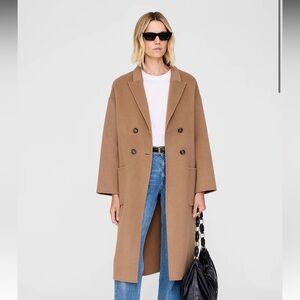 Chic Tan Double-Breasted Women's Trench Coat
